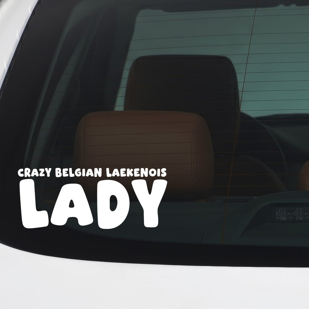 Crazy Dog Lady Car Stickers & Window Decals