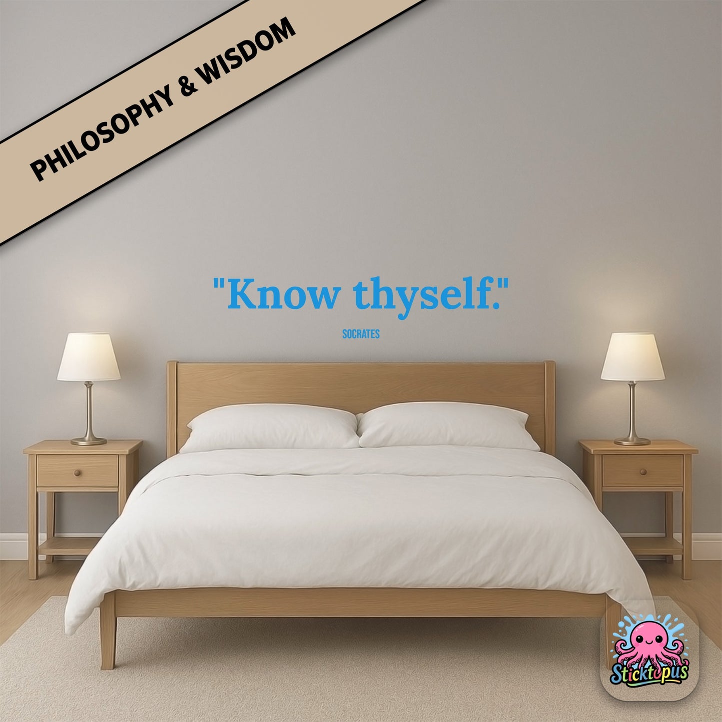 Classic wisdom sticker: “Know thyself” – Ancient Greek maxim