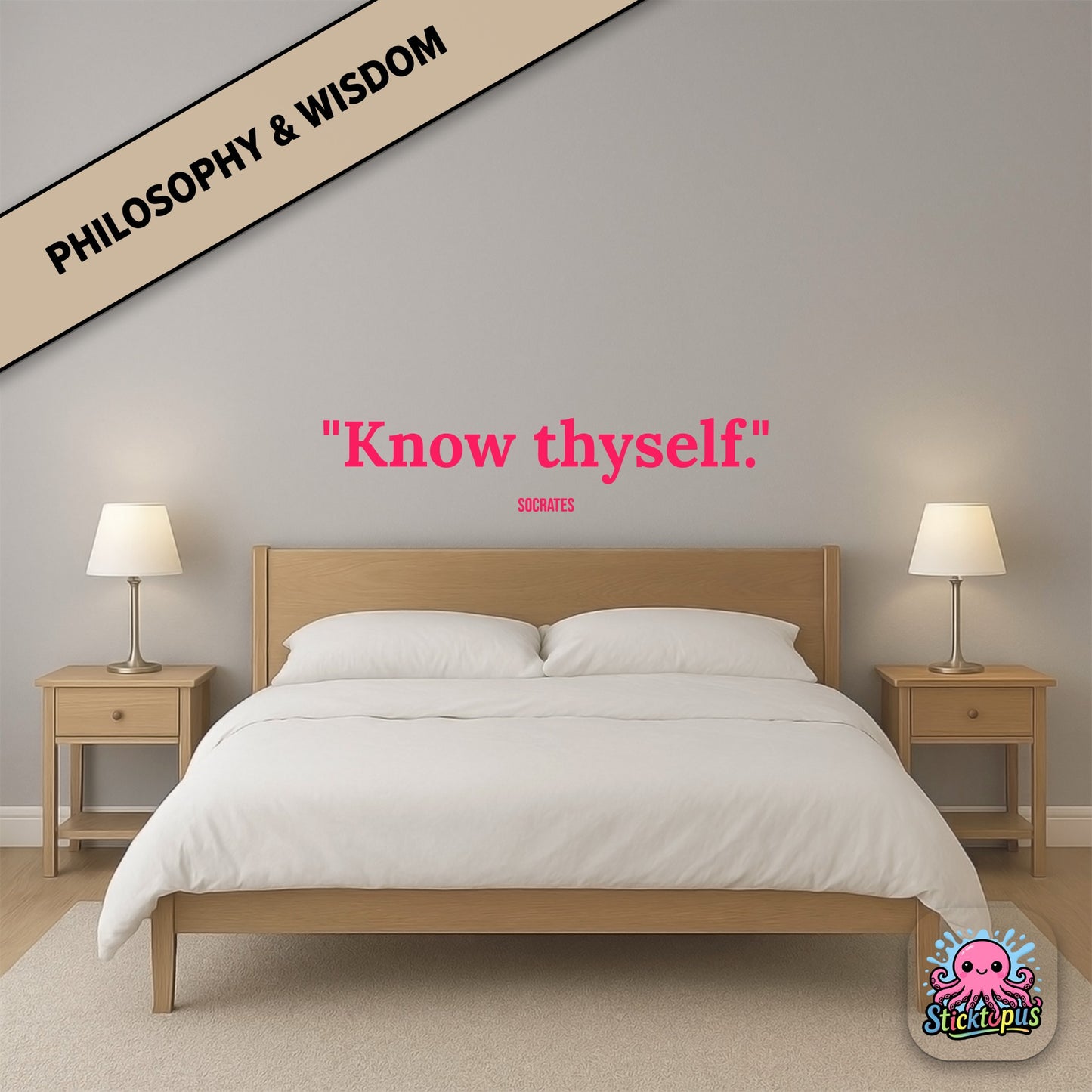 Classic wisdom sticker: “Know thyself” – Ancient Greek maxim