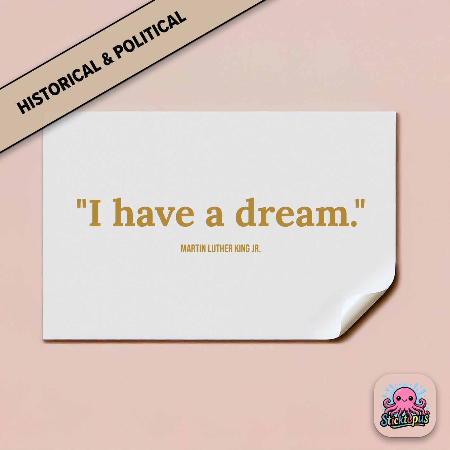 Civil rights sticker: “I have a dream” – Martin Luther King Jr.