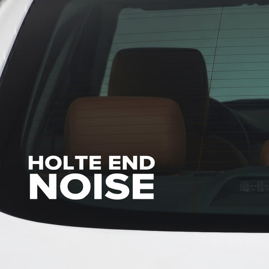 Aston Villa – HOLTE END NOISE Sticker – Car Window Decal – White vinyl car window sticker