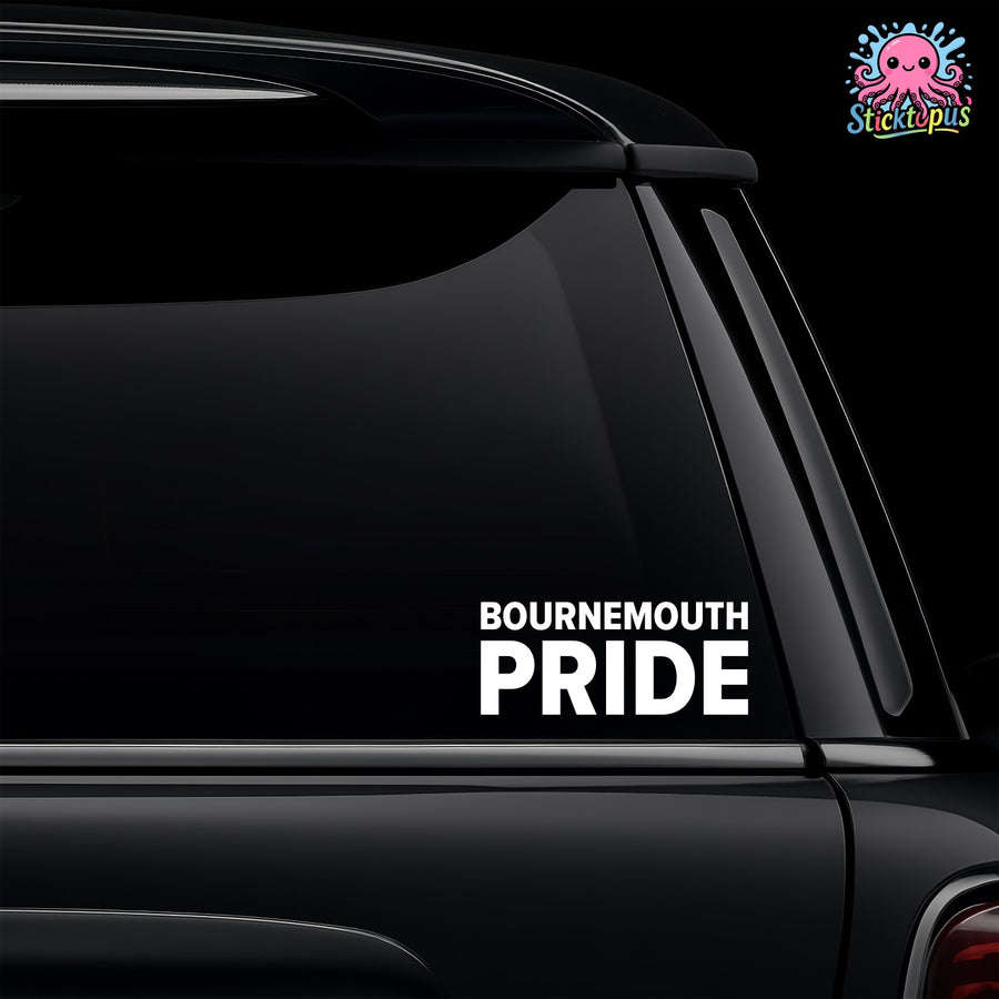 Bournemouth – BOURNEMOUTH PRIDE Sticker – Car Window Decal