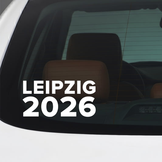 Crystal Palace – LEIPZIG 2026 Sticker – Car Window Decal – White vinyl car window sticker
