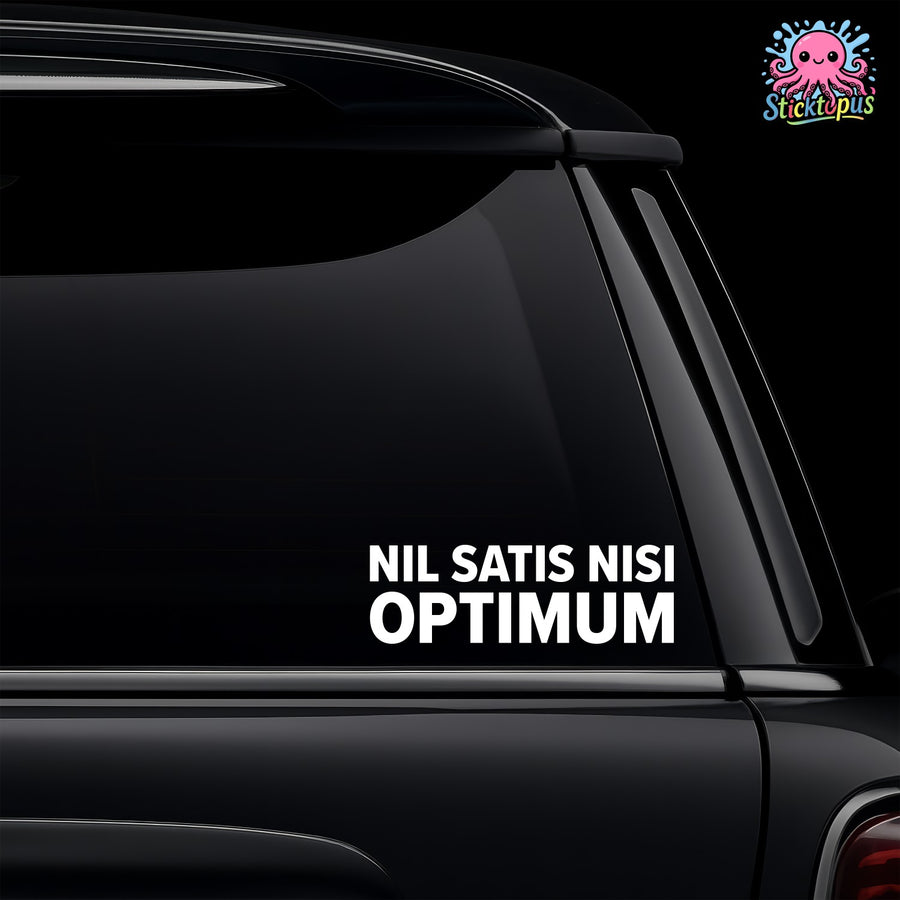 Everton – NIL SATIS NISI OPTIMUM Sticker – Car Window Decal