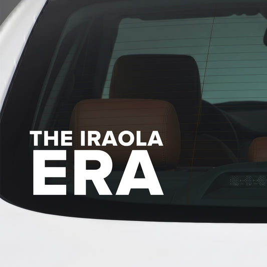 Liverpool – THE IRAOLA ERA Sticker – Car Window Decal – White vinyl car window sticker