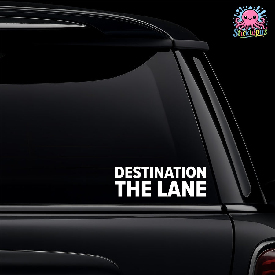 Tottenham – DESTINATION THE LANE Sticker – Car Window Decal