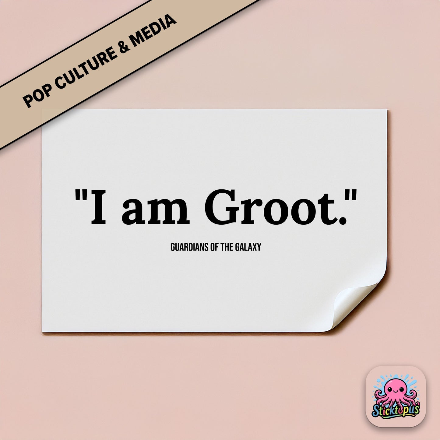 Character sticker: “I am Groot” – Marvel