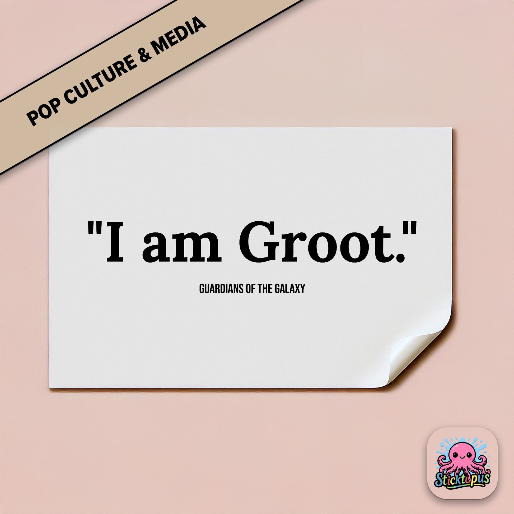 Character sticker: “I am Groot” – Marvel