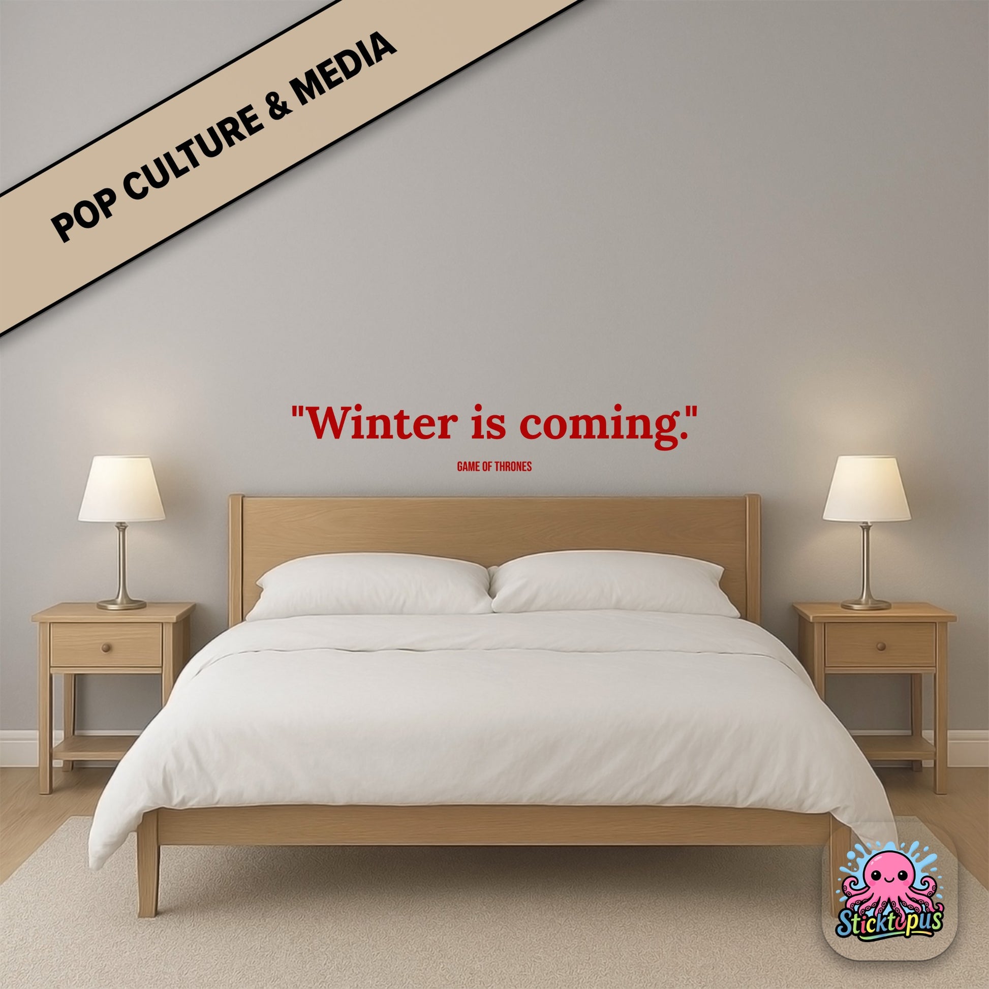 Fantasy sticker: “Winter is coming” – *Game of Thrones*