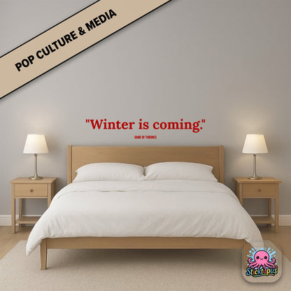 Fantasy sticker: “Winter is coming” – *Game of Thrones*