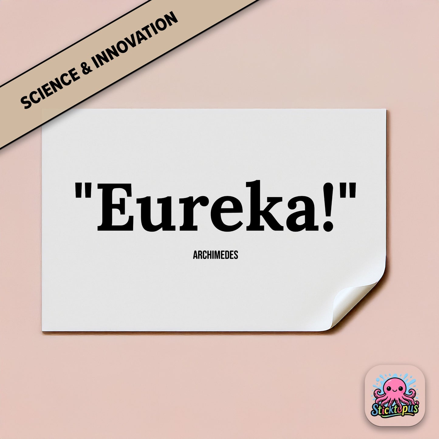 Discovery sticker: “Eureka!” – Archimedes
