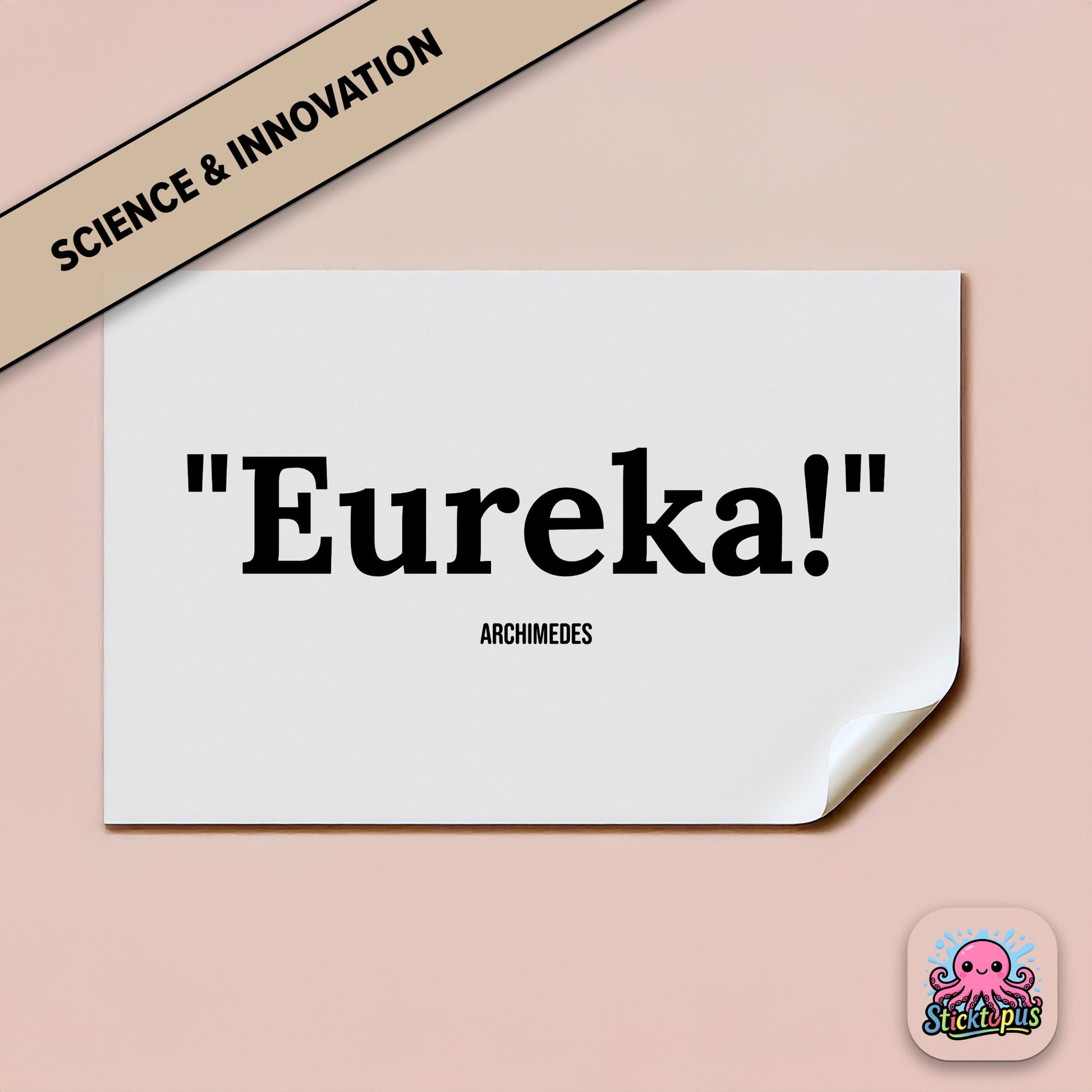 Discovery sticker: “Eureka!” – Archimedes