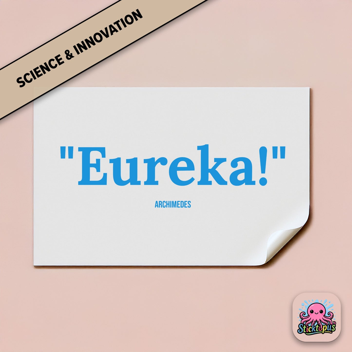 Discovery sticker: “Eureka!” – Archimedes