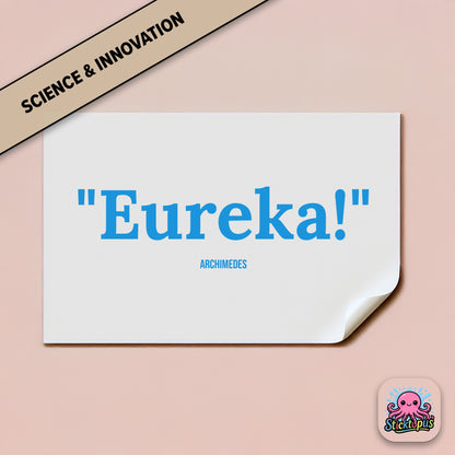 Discovery sticker: “Eureka!” – Archimedes
