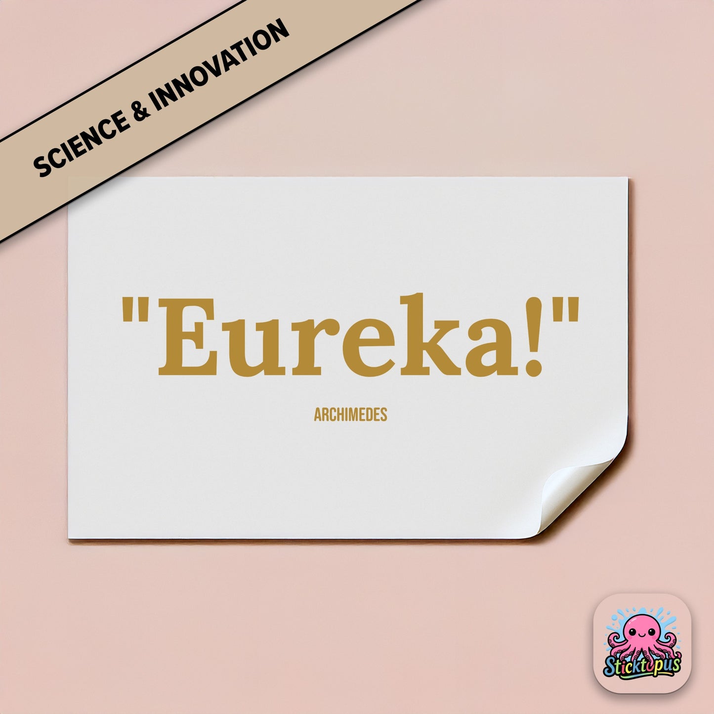 Discovery sticker: “Eureka!” – Archimedes