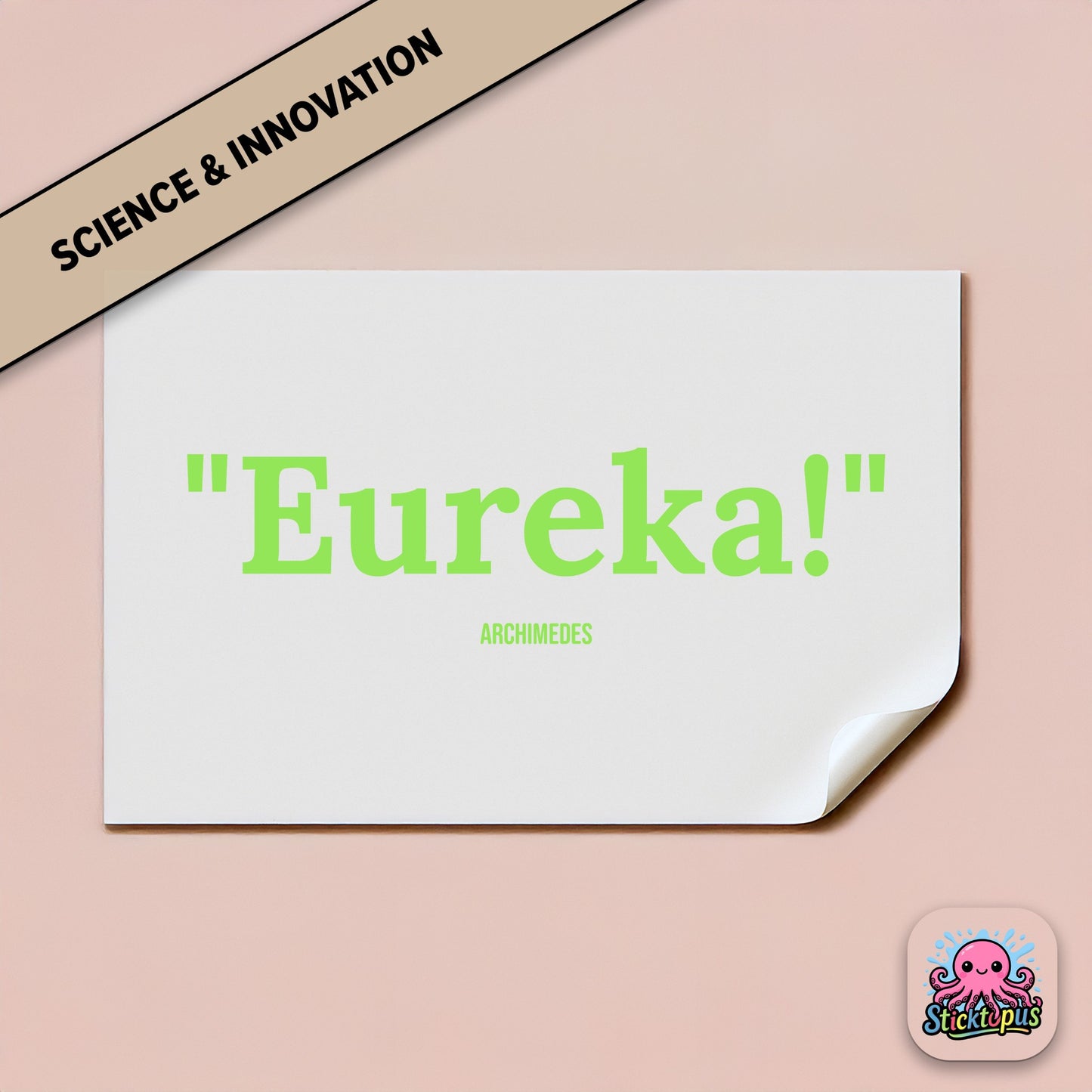 Discovery sticker: “Eureka!” – Archimedes