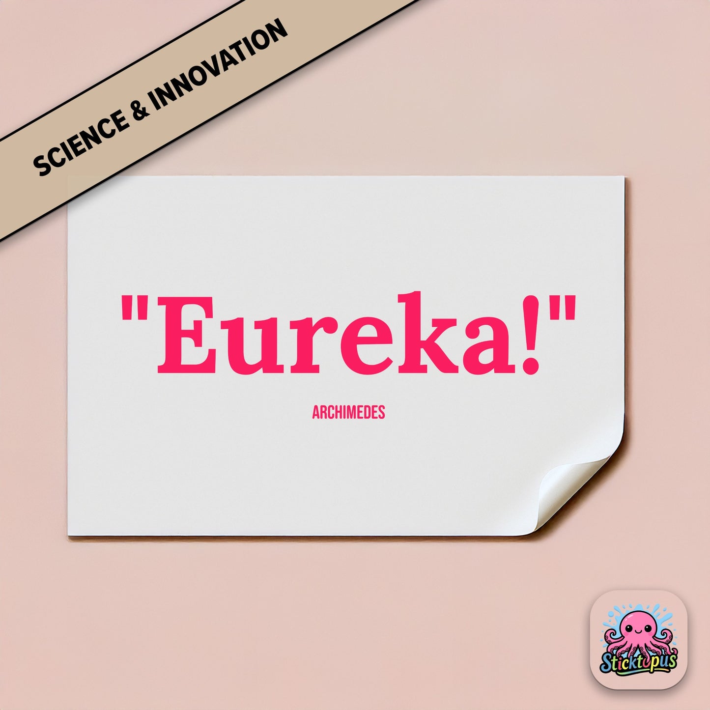 Discovery sticker: “Eureka!” – Archimedes