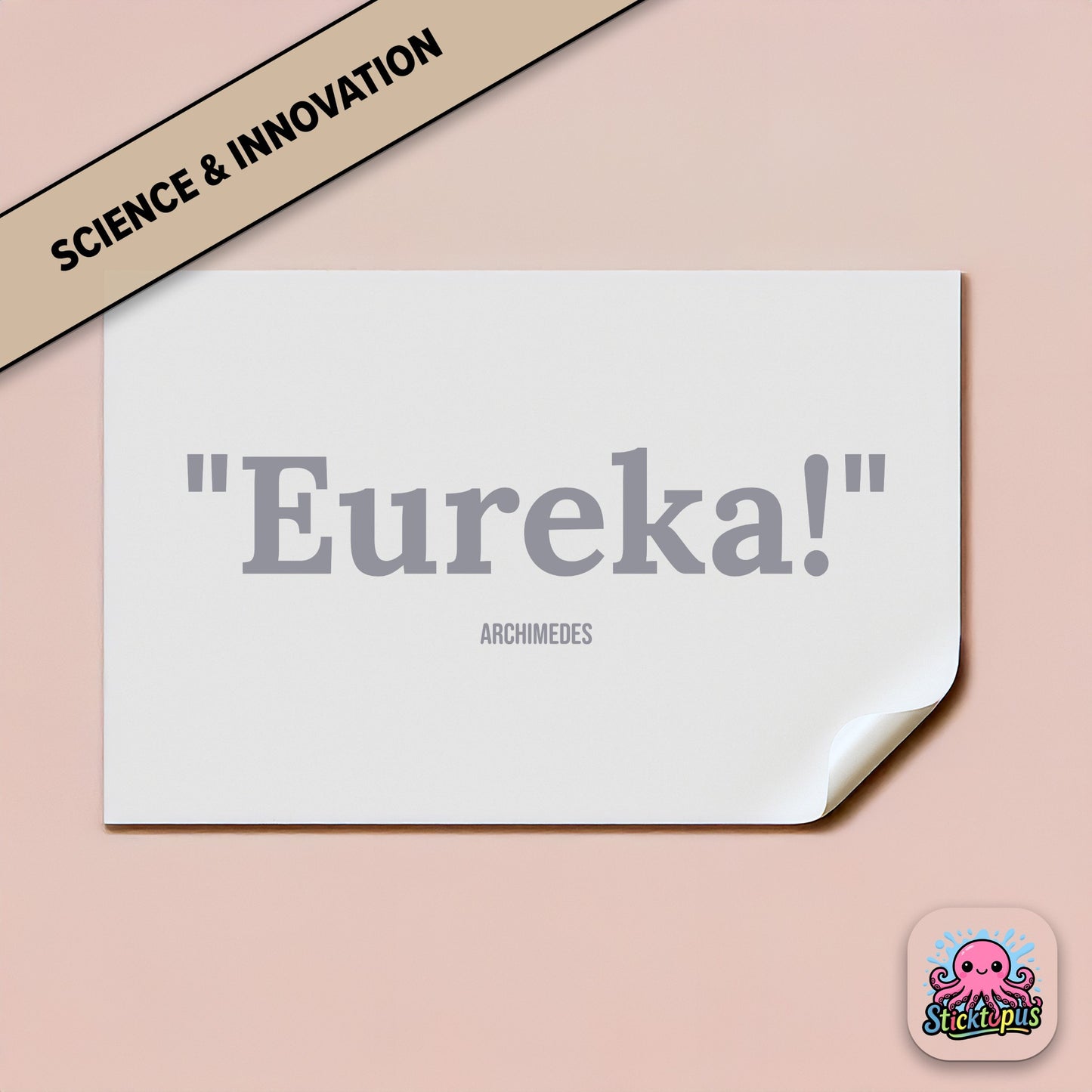 Discovery sticker: “Eureka!” – Archimedes
