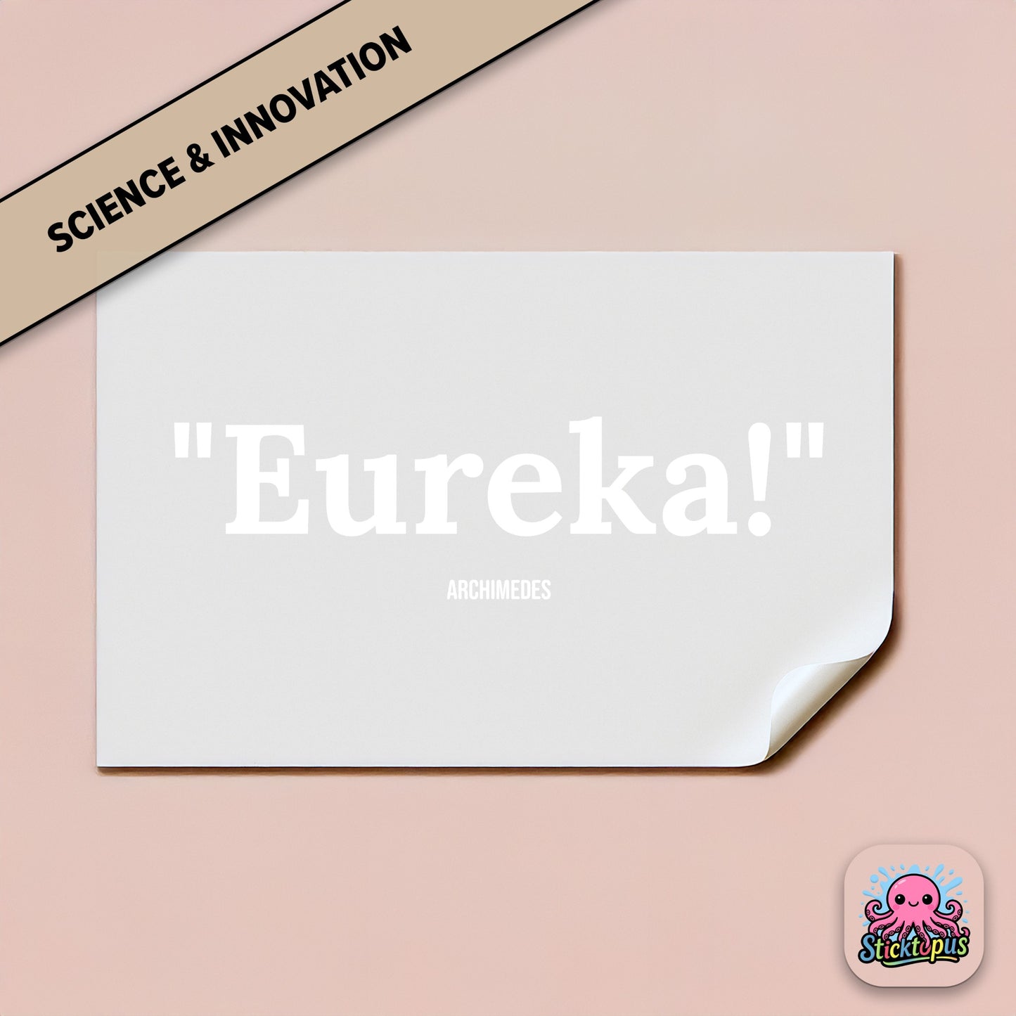 Discovery sticker: “Eureka!” – Archimedes
