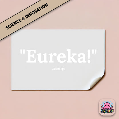 Discovery sticker: “Eureka!” – Archimedes