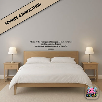 Adaptability sticker: “It is not the strongest species that survives...” – Darwin