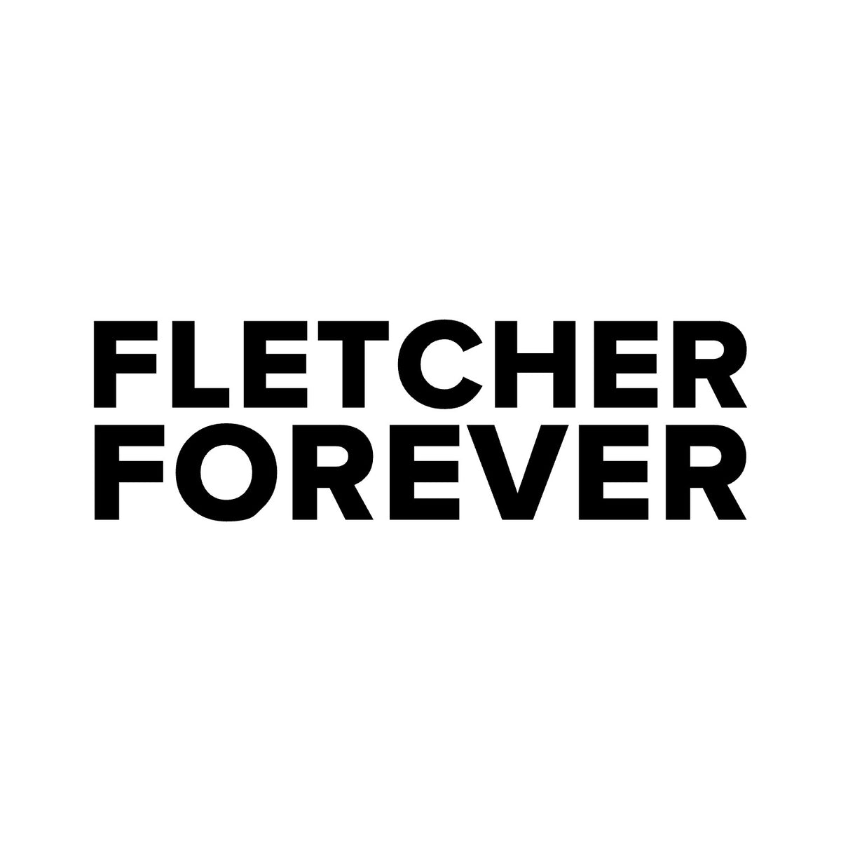 Bournemouth – FLETCHER FOREVER Sticker – Car Window Decal – black sticker design on white background