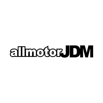 Black All Motor JDM vinyl sticker on a white background.