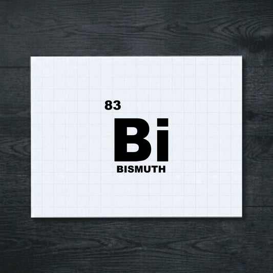 Black Bismuth periodic table tile vinyl sticker