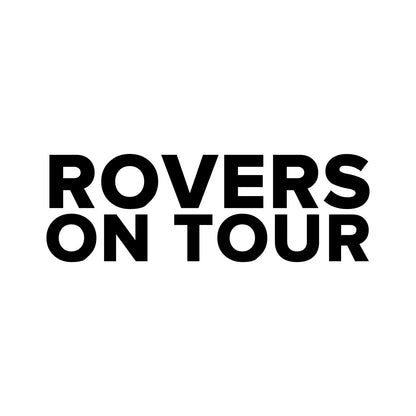 Blackburn Rovers – ROVERS ON TOUR Sticker – Car Window Decal – black sticker design on white background