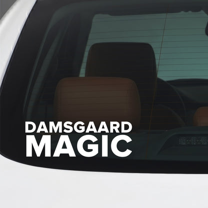 Brentford – DAMSGAARD MAGIC Sticker – Car Window Decal – White vinyl car window sticker