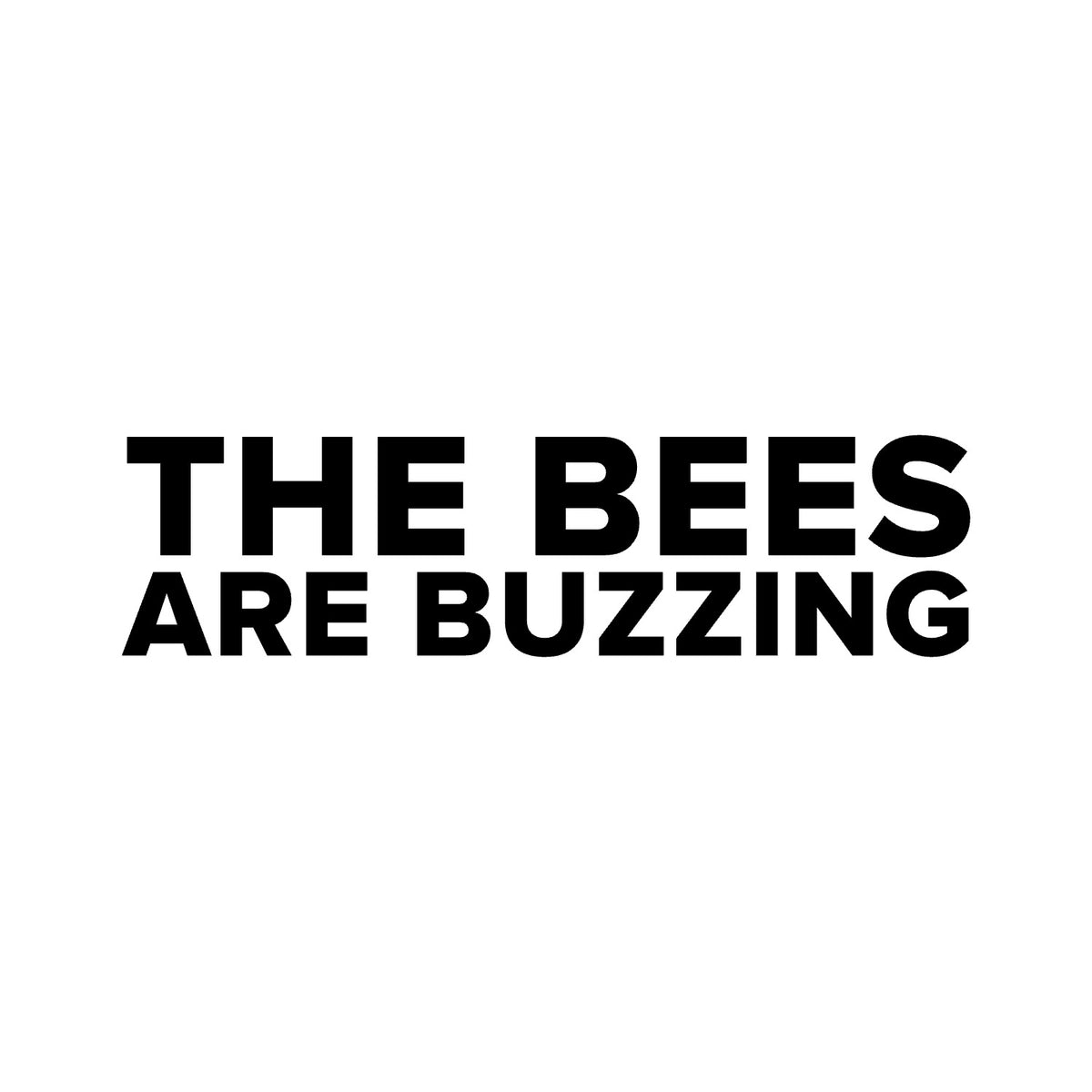 Brentford – THE BEES ARE BUZZING Sticker – Car Window Decal – black sticker design on white background
