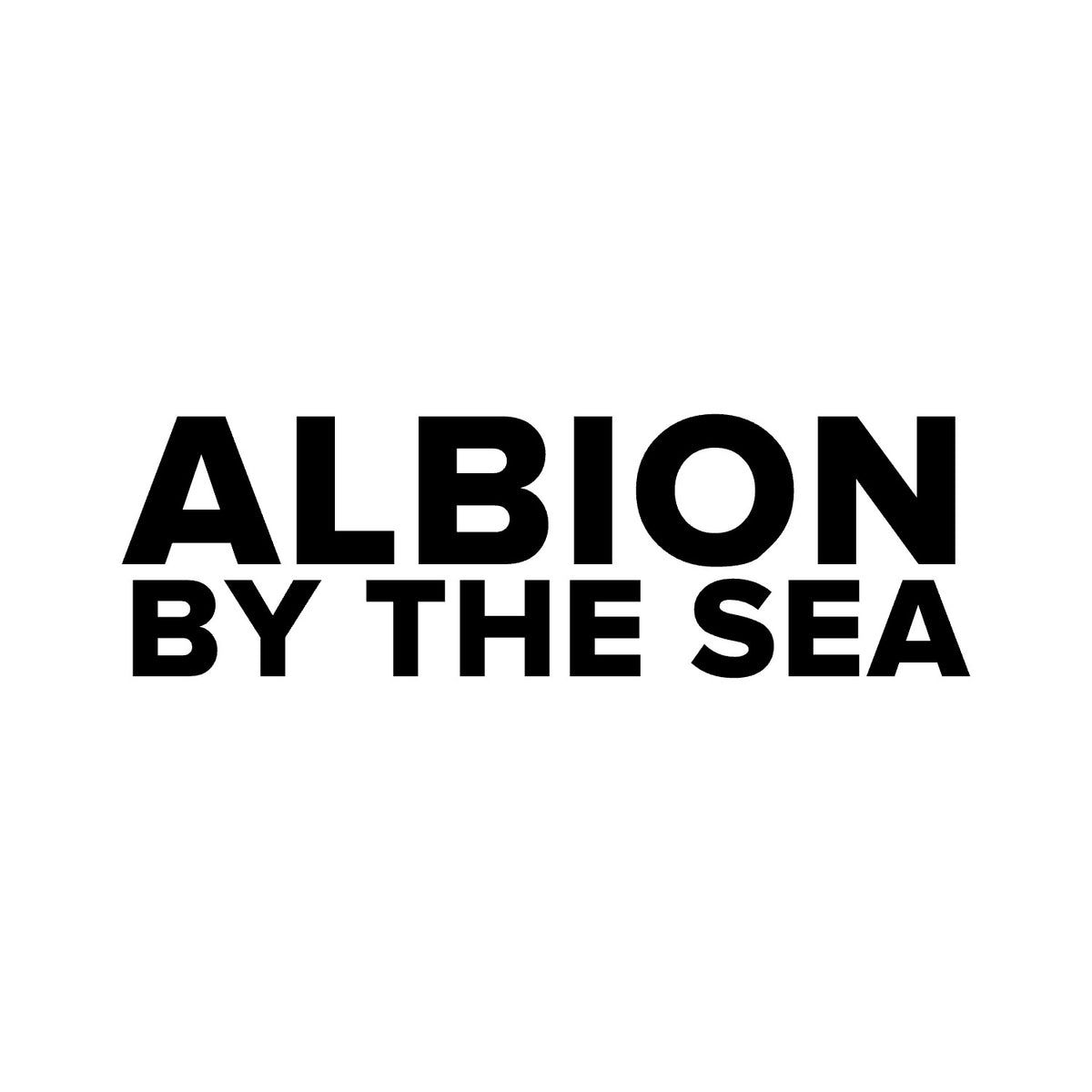 Brighton – ALBION BY THE SEA Sticker – Car Window Decal – black sticker design on white background