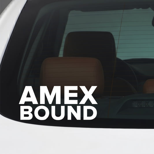 Brighton & Hove Albion – AMEX BOUND Sticker – Car Window Decal – White vinyl car window sticker