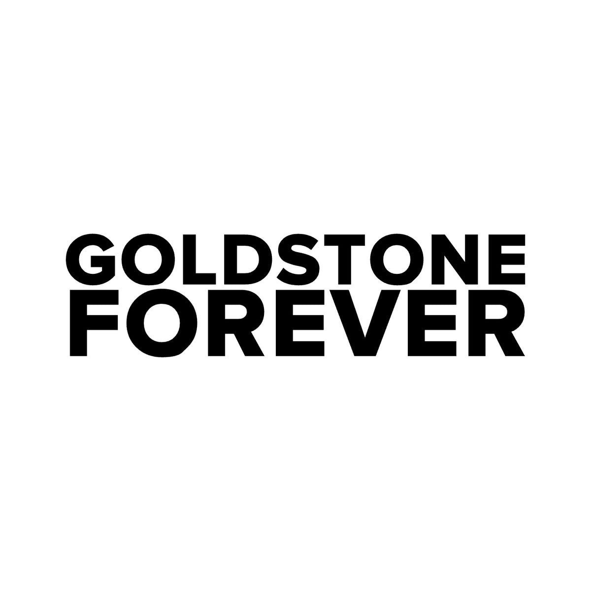 Brighton – GOLDSTONE FOREVER Sticker – Car Window Decal – black sticker design on white background