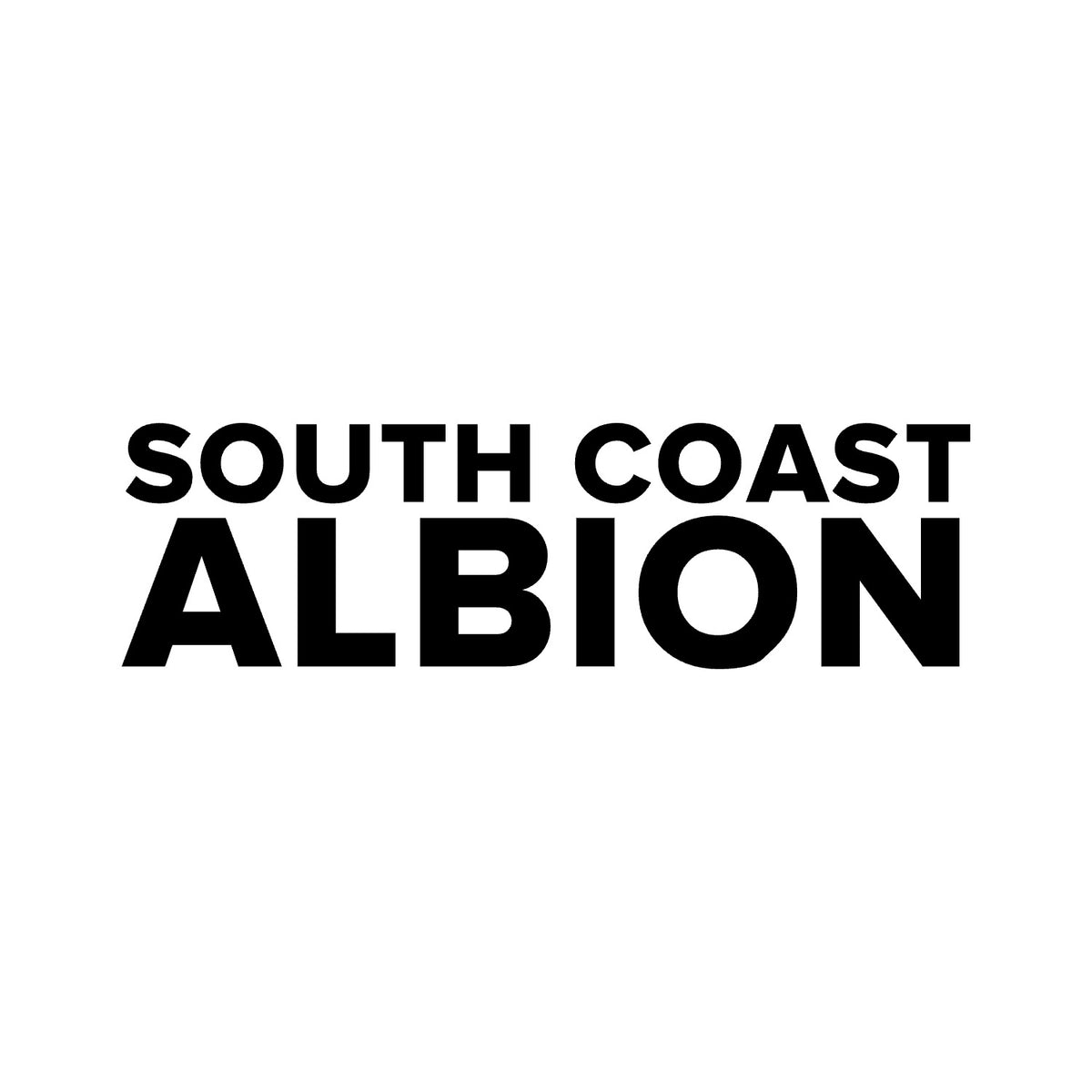 Brighton – SOUTH COAST ALBION Sticker – Car Window Decal – black sticker design on white background