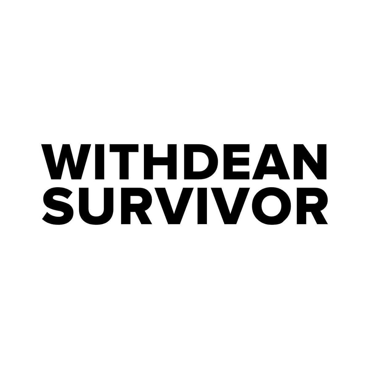 Brighton – WITHDEAN SURVIVOR Sticker – Car Window Decal – black sticker design on white background