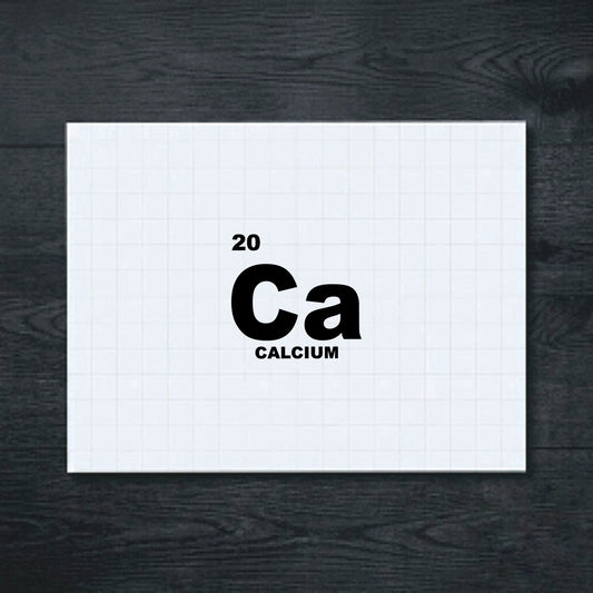Black Calcium Periodic Table vinyl sticker