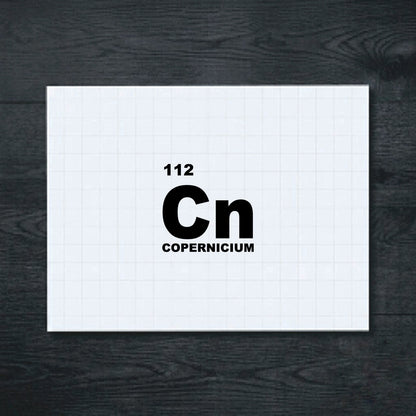 Black Copernicium vinyl sticker