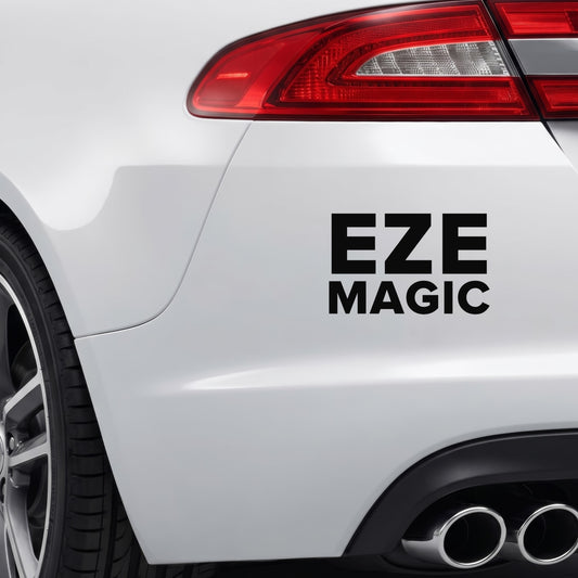 Crystal Palace – EZE MAGIC Sticker – Car Window Decal – Black vinyl bumper decal on car