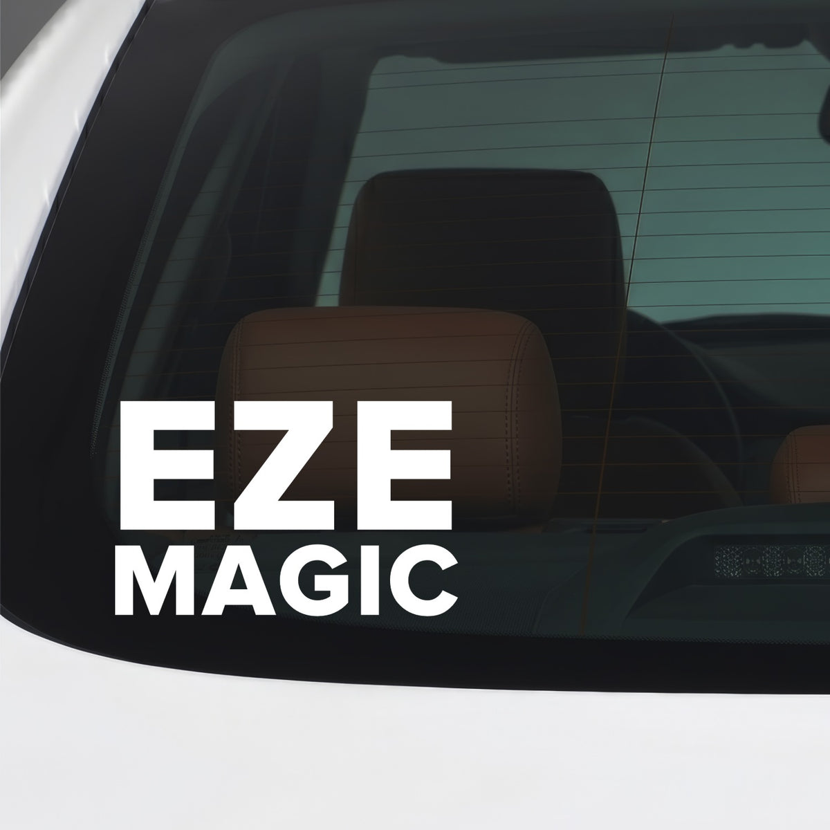 Crystal Palace – EZE MAGIC Sticker – Car Window Decal – White vinyl car window sticker