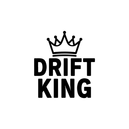 White Drift King 02 car sticker.