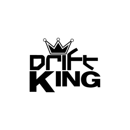 Black Drift King vinyl sticker design.