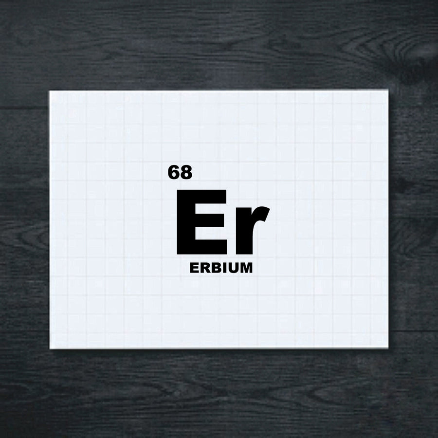 Erbium Periodic Table Vinyl Sticker – Chemistry Decal