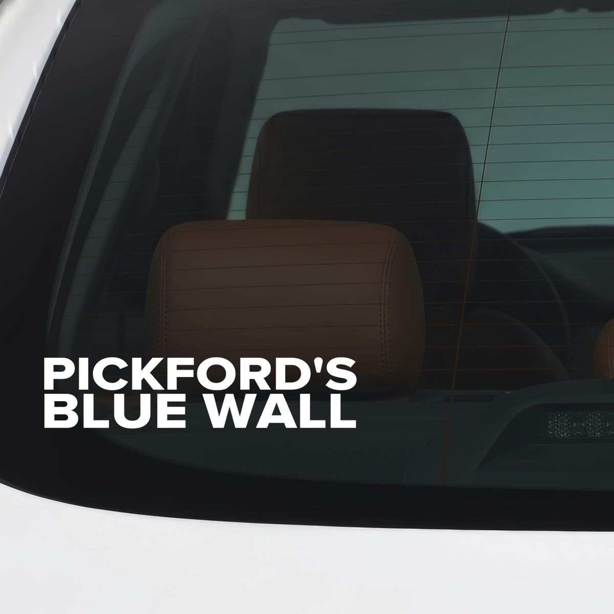 Everton – PICKFORD'S BLUE WALL Sticker – Car Window Decal – White vinyl car window sticker