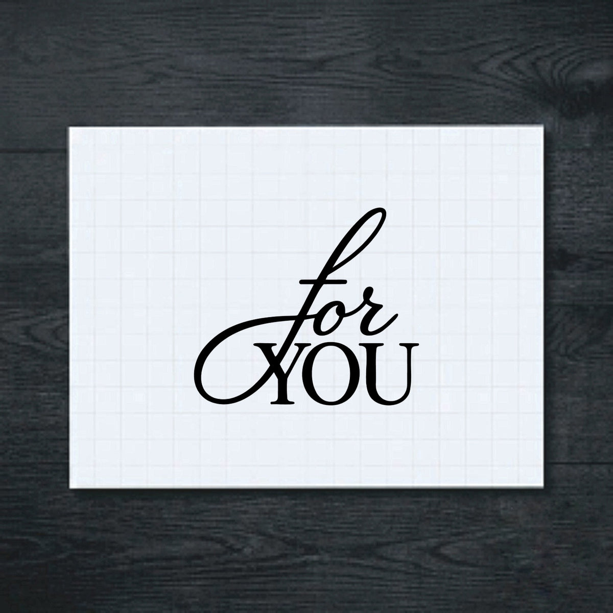 Black For You vinyl sticker