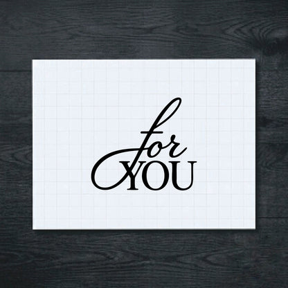 Black For You vinyl sticker