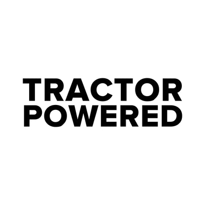 Ipswich Town – TRACTOR POWERED Sticker – Car Window Decal – black sticker design on white background