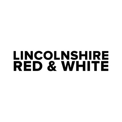 Lincoln City – LINCOLNSHIRE RED & WHITE Sticker – Car Window Decal – black sticker design on white background