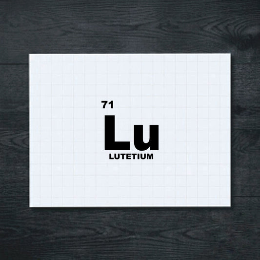 Black Lutetium sticker