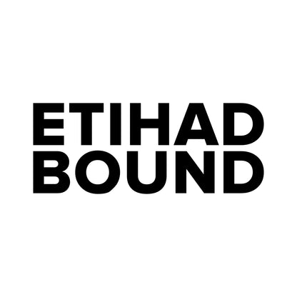 Manchester City – ETIHAD BOUND Sticker – Car Window Decal – black sticker design on white background